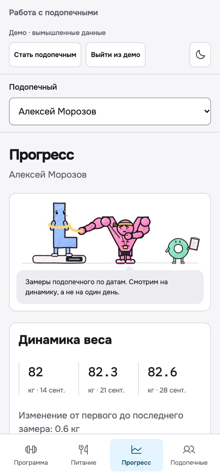Прогресс на телефоне